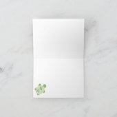 Gekoppeld schildpad (lichtblauw) Hartelijk dank Bedankkaart (Binnen)