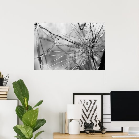 Gekoppeld voorscherm B&W Poster (Thuiskantoor)