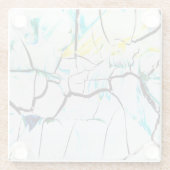 Gekoppelde acrylelementen met meerdere kleuren glazen onderzetter (Achterkant)