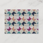 Gekoppelde batik-Visitekaartjes Visitekaartje (Achterkant)