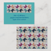 Gekoppelde batik-Visitekaartjes Visitekaartje (Voorkant / Achterkant)