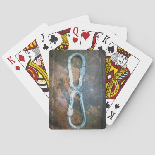 Gekoppelde Carabiner Kunstprint Speelkaarten (Achterkant)
