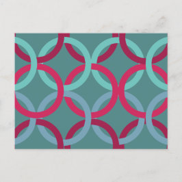 Gekoppelde cirkels 2 briefkaart