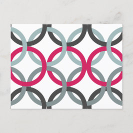 Gekoppelde cirkels 2 briefkaart