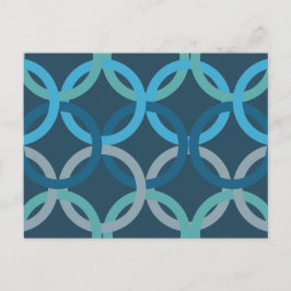 Gekoppelde cirkels 2 briefkaart