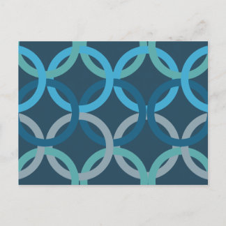 Gekoppelde cirkels 2 briefkaart