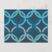 Gekoppelde cirkels 2 briefkaart (Voorkant)