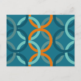 Gekoppelde cirkels 2 briefkaart