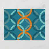 Gekoppelde cirkels 2 briefkaart (Voorkant)