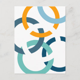 Gekoppelde cirkels briefkaart