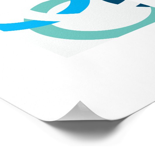 Gekoppelde cirkels poster (Hoek)