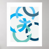 Gekoppelde cirkels poster (Voorkant)