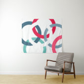 Gekoppelde cirkels wandkleed (In Situ (horizontaal))