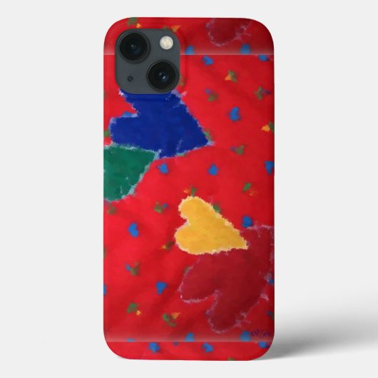 Gekoppelde harten Case-Mate iPhone case (Achterkant)