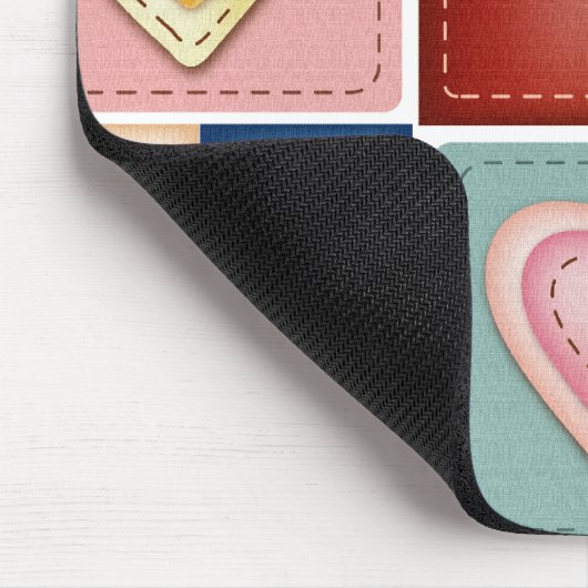 Gekoppelde harten muismat (Hoek)