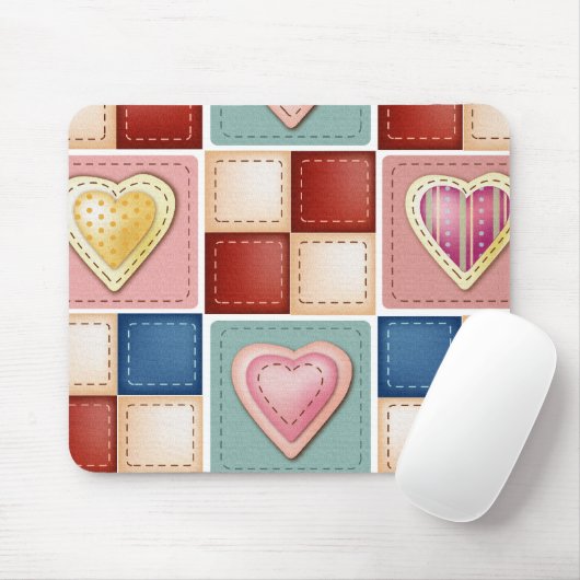 Gekoppelde harten muismat (Met muis)
