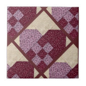 Gekoppelde harten tegeltje (Voorkant)