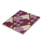 Gekoppelde harten tegeltje (Zijkant)