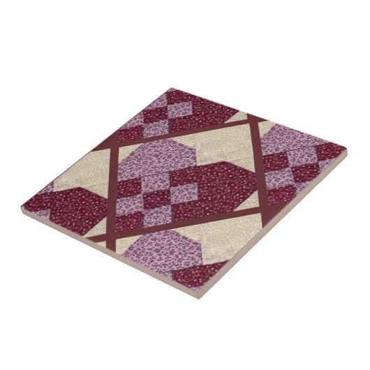 Gekoppelde harten tegeltje (Zijkant)