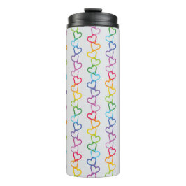 Gekoppelde liefde Rainbow White Thermosbeker