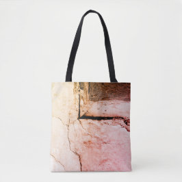 Gekoppelde muur tote bag