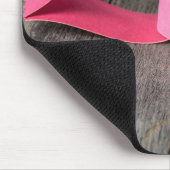 Gekoppelde papierharten op hout muismat (Hoek)