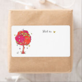 Gekoppelde patchstructuur geïllustreerde verzendla etiket (Insitu)