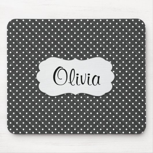 Gekoppelde poolpunten met naam muismat (Voorkant)