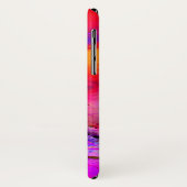 Gekoppelde regenboogbrander met meerkleurige Abstr Case-Mate iPhone Case (Achterkant/links)