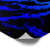 Gekoppelde ruimteveer - Blauw/cyaan Poster (Hoek)