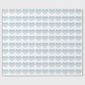 Gekoppelde schotel Embroidery Hart Custom Gift Wra Cadeaupapier (Vlak)