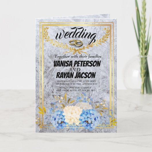 Gekoppelde uitnodiging weddind (Voorkant)