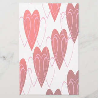 Gekoppelde Valentijnsdag, gebrand Briefpapier
