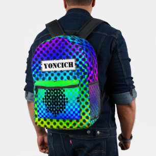 Gekoppelde wielen door Kenneth Yoncich Bedrukte Rugzak