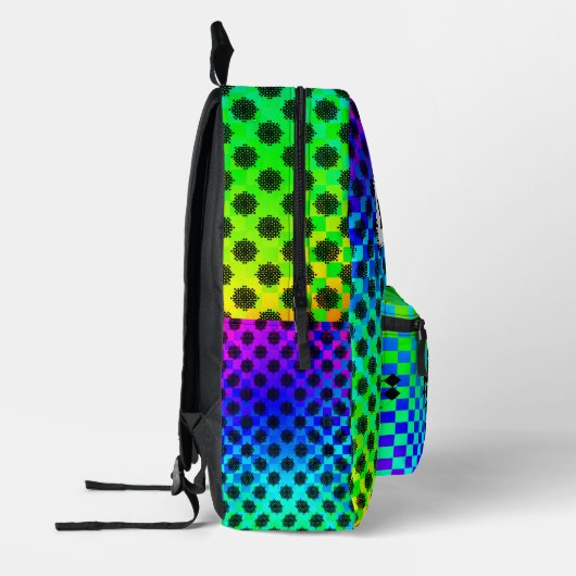 Gekoppelde wielen door Kenneth Yoncich Bedrukte Rugzak (Links)