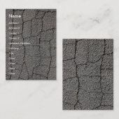 Gekoppelde zwarte vloerstructuur visitekaartje (Voorkant / Achterkant)