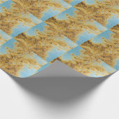 Gekorrodeerd wit metaal: Rust Streaks Textuur Cadeaupapier (Hoek)