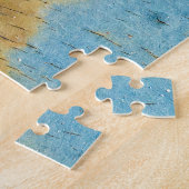 Gekorrodeerd wit metaal: Rust Streaks Textuur Legpuzzel (Zijkant)