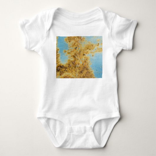 Gekorrodeerd wit metaal: Rust Streaks Textuur Romper (Voorkant)