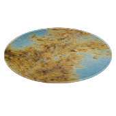Gekorrodeerd wit metaal: Rust Streaks Textuur Snijplank (Hoek)