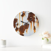 Gekorrodeerde witte roeststrepen grote klok (Huis)