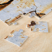 Gekorrodeerde witte roeststrepen legpuzzel (Zijkant)