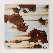 Gekorrodeerde witte roeststrepen legpuzzel (Horizontaal)