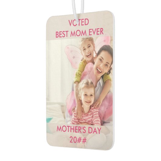 Gekozen Beste Mam Ooit - Aangepast Jaar - Twee Fot Luchtverfrisser (Links)