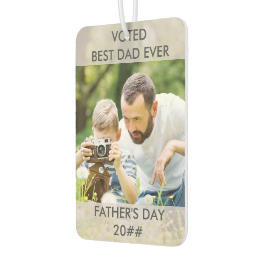 Gekozen Beste Pap Ooit - Aangepast Jaar - Twee Fot Luchtverfrisser (Links)