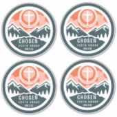 Gekozen Christelijke jeugd II Sticker (Voorkant)