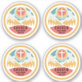 Gekozen Christelijke Jeugd Sticker (Voorkant)