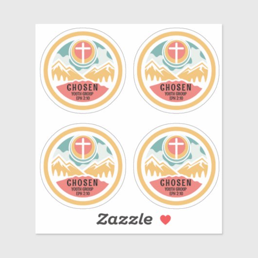 Gekozen Christelijke Jeugd Sticker (Vel)