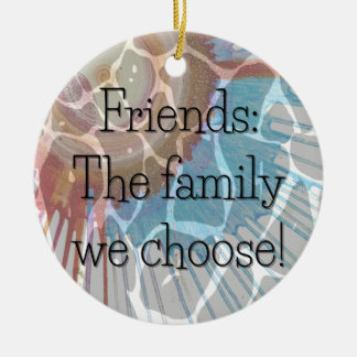 Gekozen Familie Ronde Ornament/Gift Label Keramisch Ornament