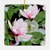 Gekozen Family Square Dogwood Gift Label / Keramisch Ornament (Achterkant)